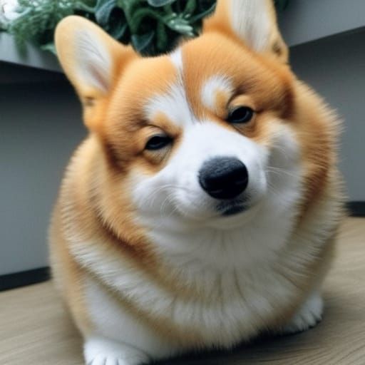 Charming Chunky Corgi Portrait