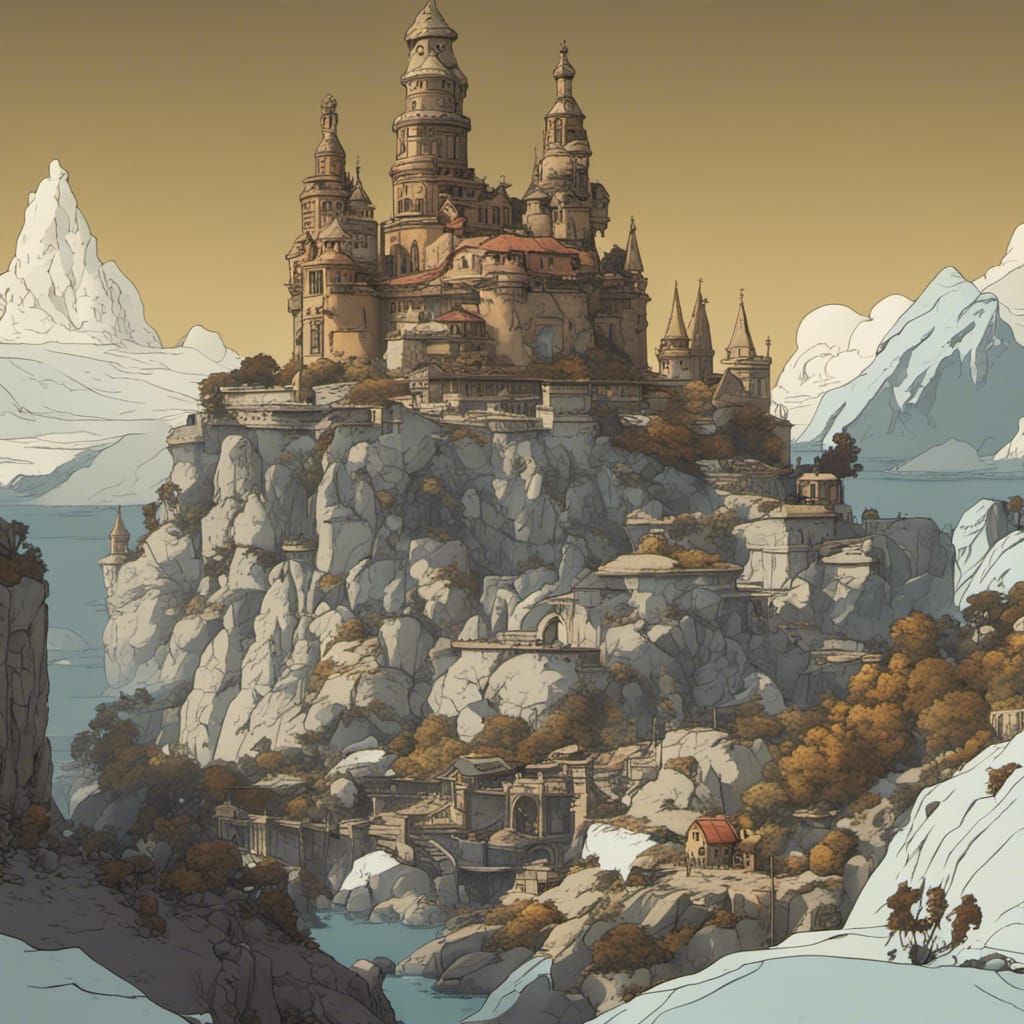 Tintin as Detailed Matte Painting