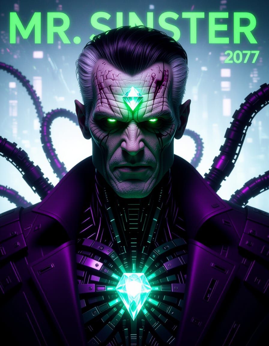 Terrifying Cyber-Organic Mr. Sinister in 2077