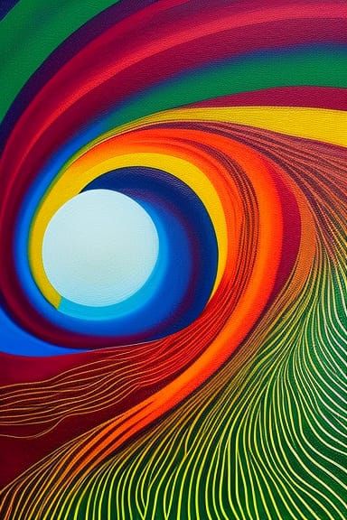 Woman Plants Sun: Warped Perspective Forest Exposure