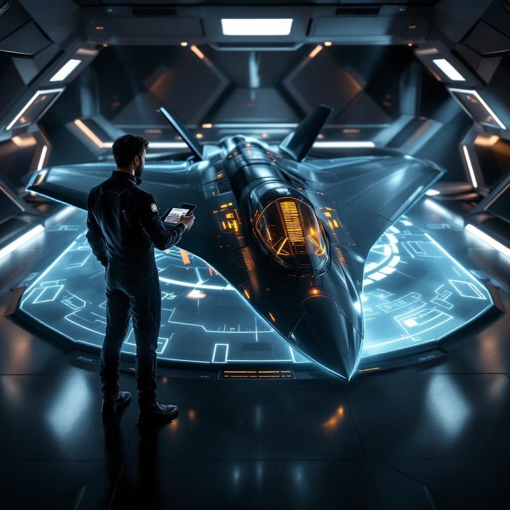 Man Projects Crystal-Clear Hologram of SR-71 Blackbird with....