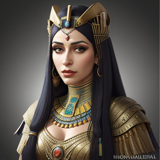 Photorealistic Portrait of the Queen of Egypt