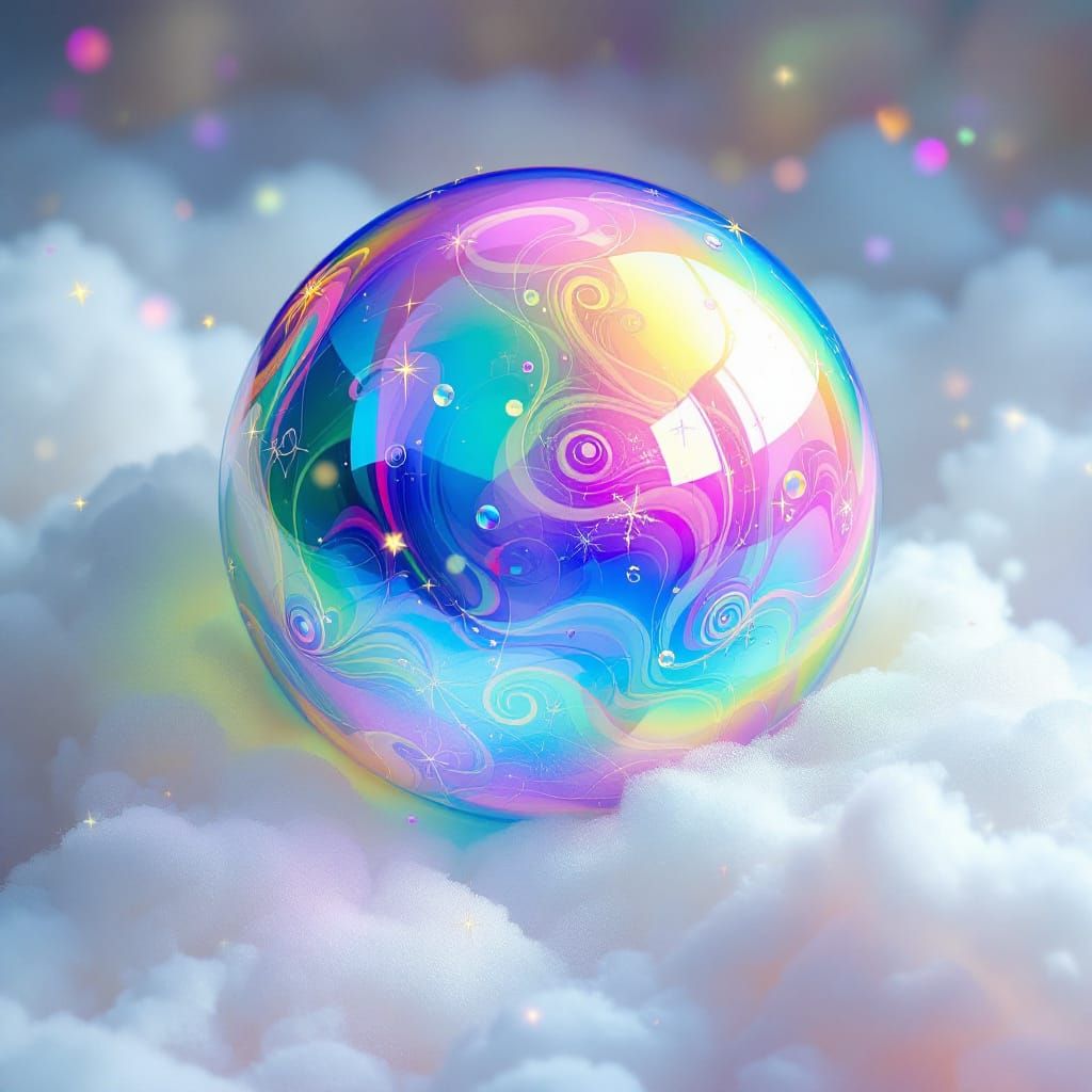 Rainbow Object in Dreamlike Pop Art Style