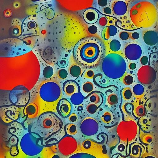 Abstract liquidex cells dots circles