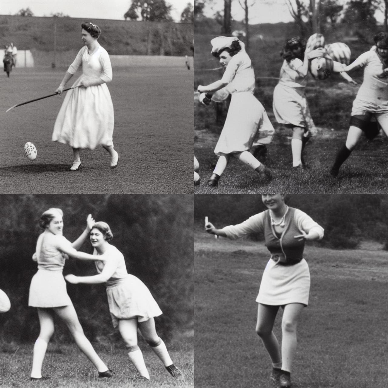 Queen Elizabeth Plays NRL: An AI-Generated Image