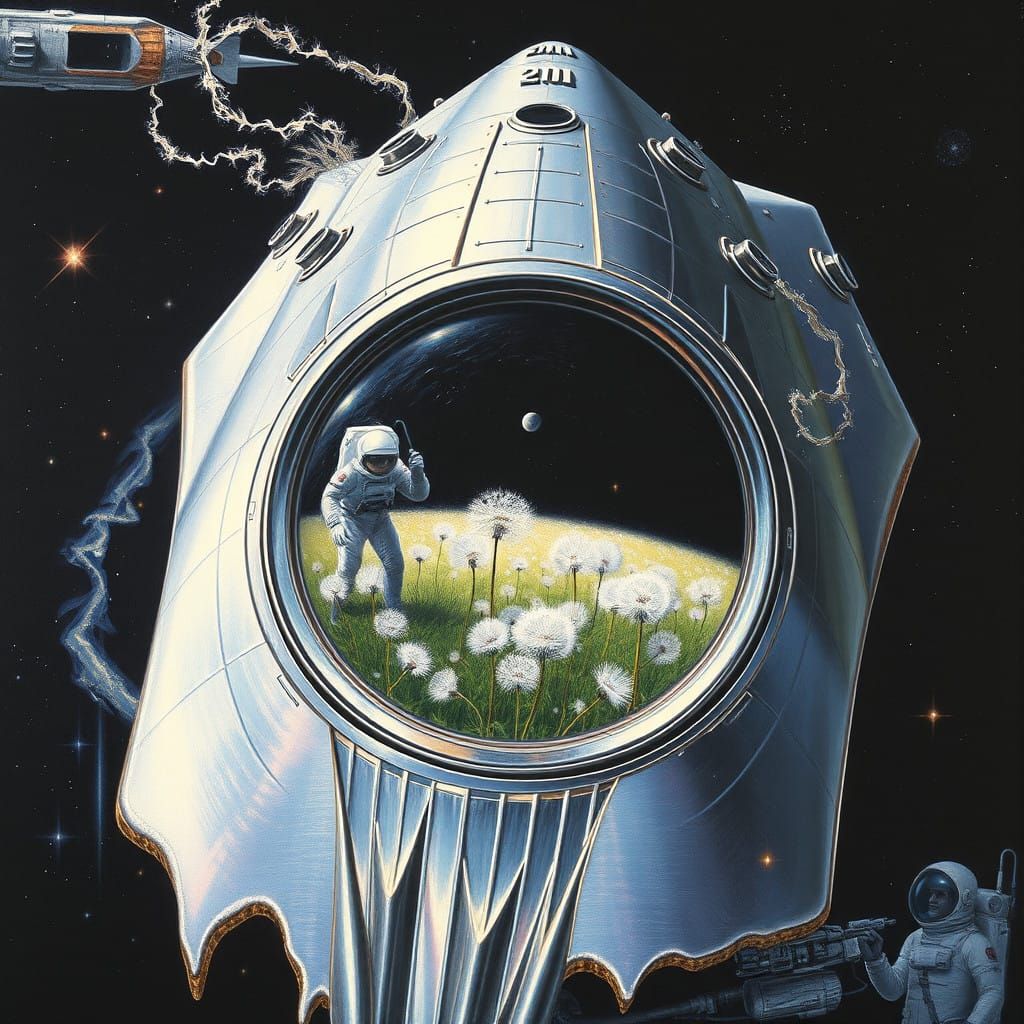 Cosmic Odyssey in Iridescent Splendor