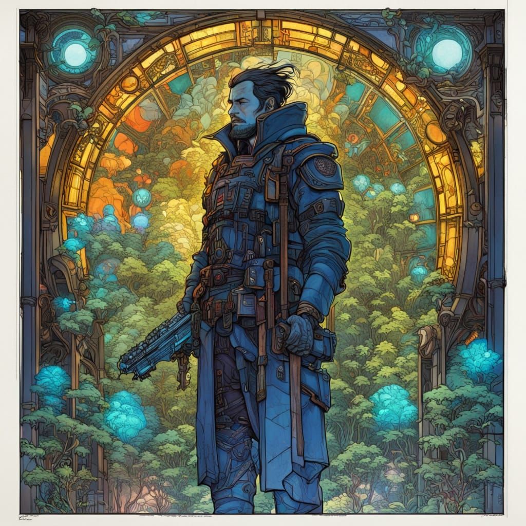 Cyberpunk Vertical Gardens With Bioluminescent Glow