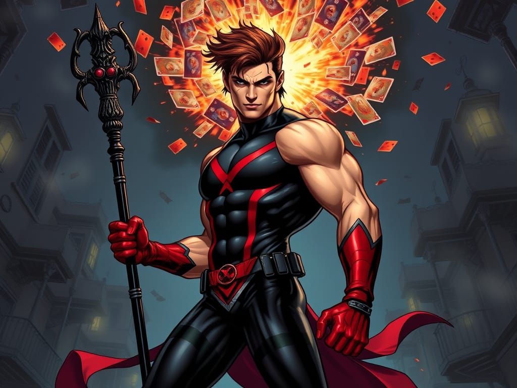 Gambit in Action, Comic Book Style