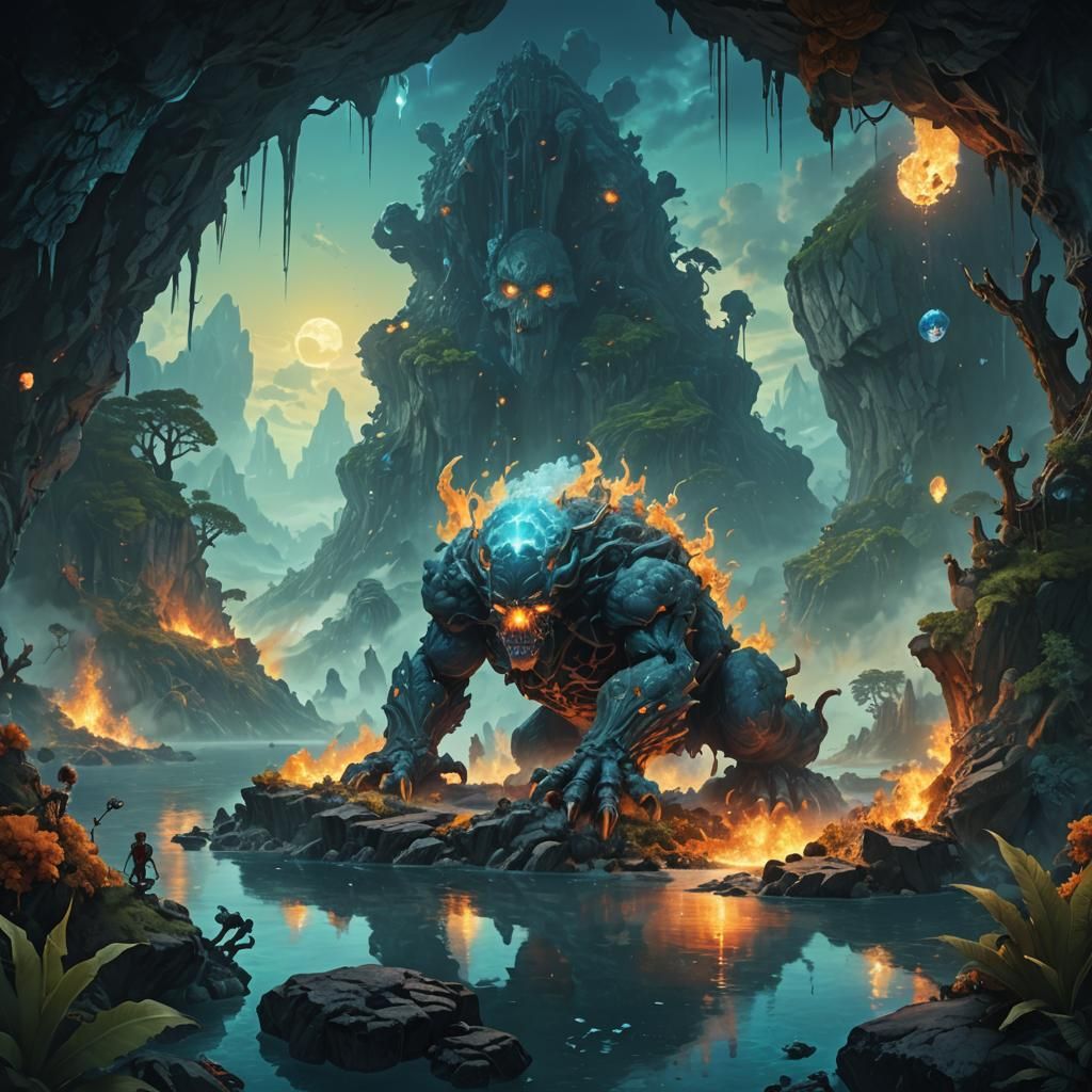 Monsters Bring Life to Bone Island: Fantasy Concept Art