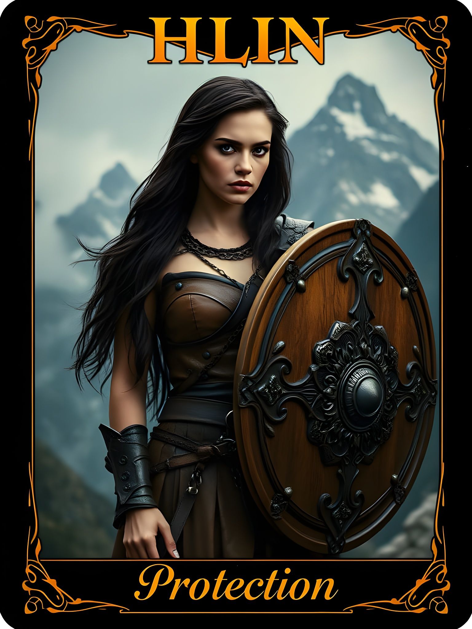 Norse Goddess of Protection in Majestic Cinema Style