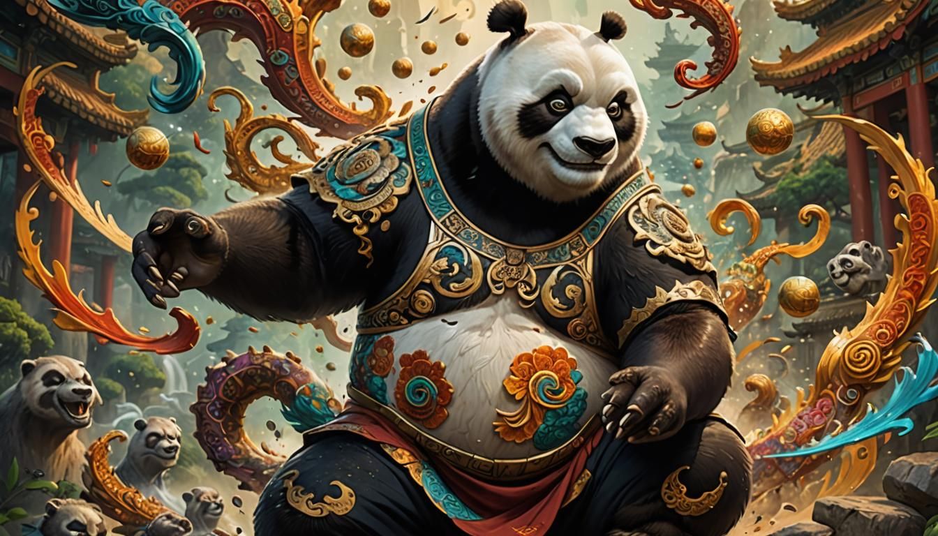 Fractaled Kung-Fu Panda