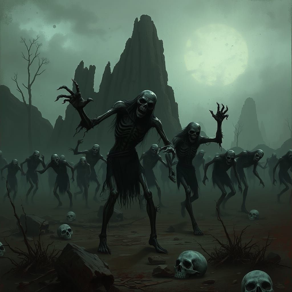 WoW Zombie Apocalypse in Gustave Doré Style