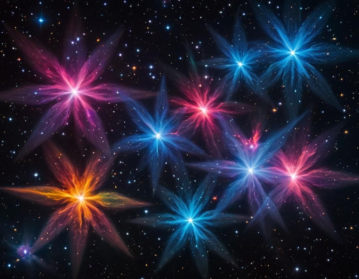 Vivid Starlight Family Clusters in Deep Space