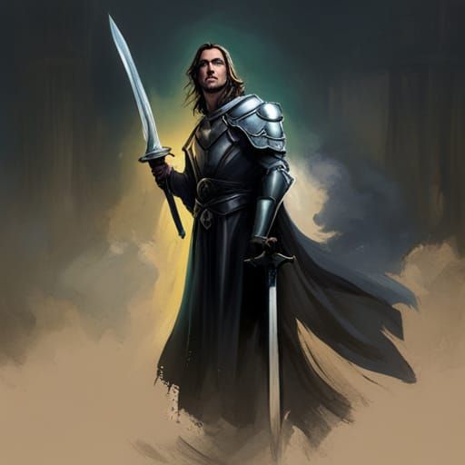 Sinister Knight Lancelot: A Dark Fantasy Portrait