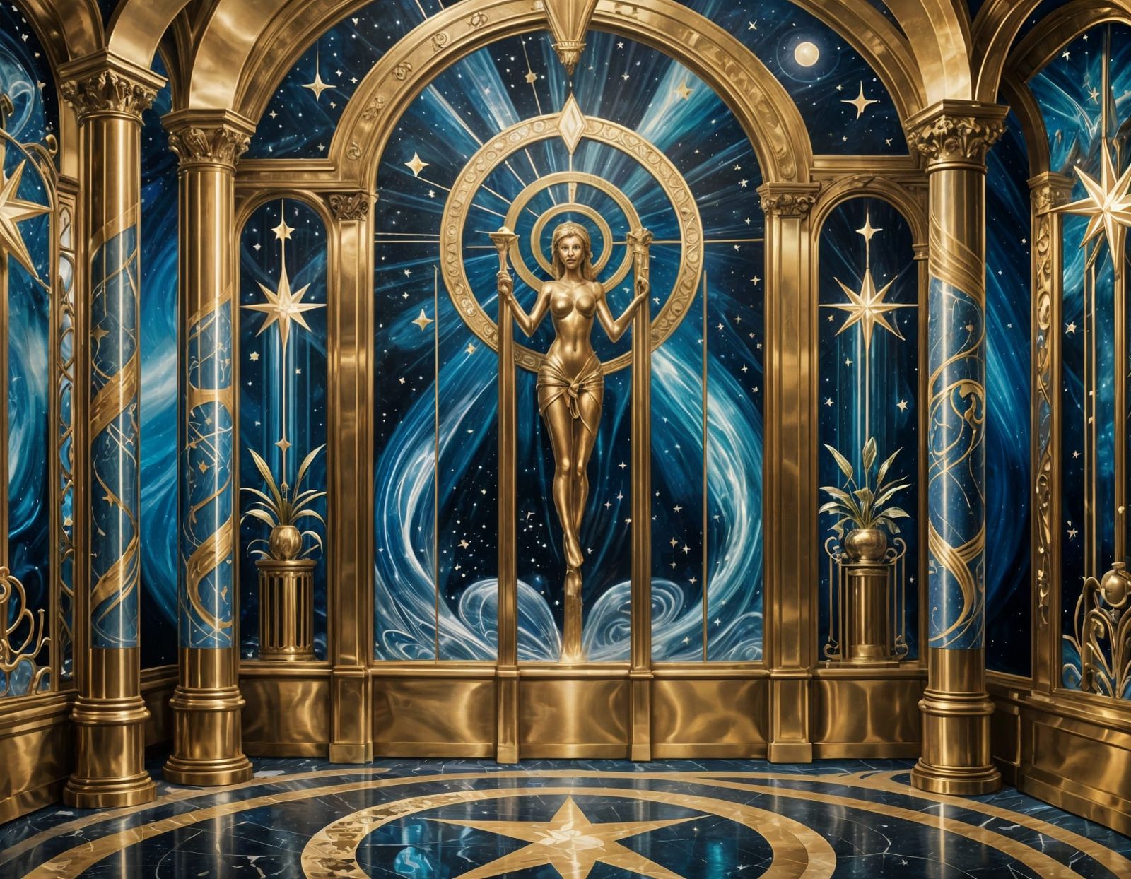 Art Deco Interior with Magical Fairytale Twist