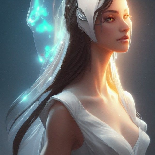 Blessed Princess Portrait in Digital Art Style