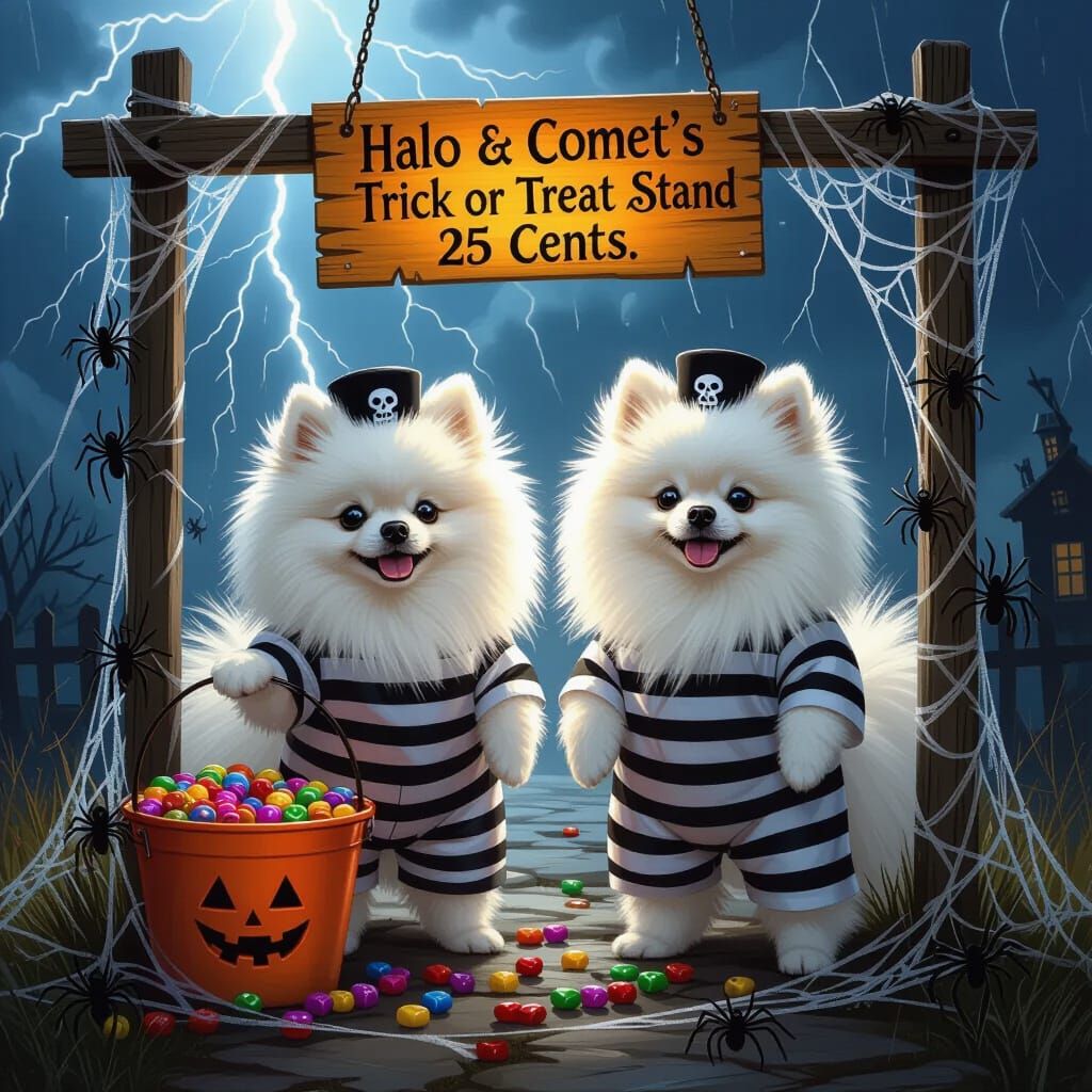 Pomeranian Prisoners Host Halloween Stand in Thunderstorm
