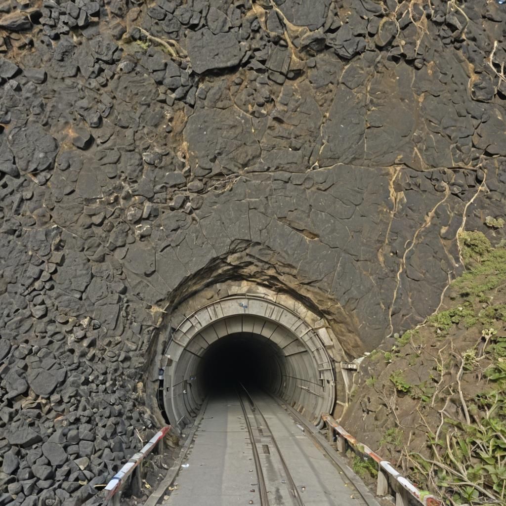 Futuristic Sea Tunnel on Mars