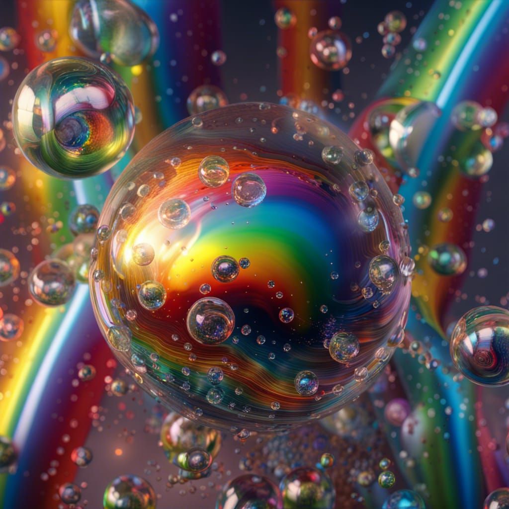 Exploding Rainbows in Glass Spheres: Epic Visuals