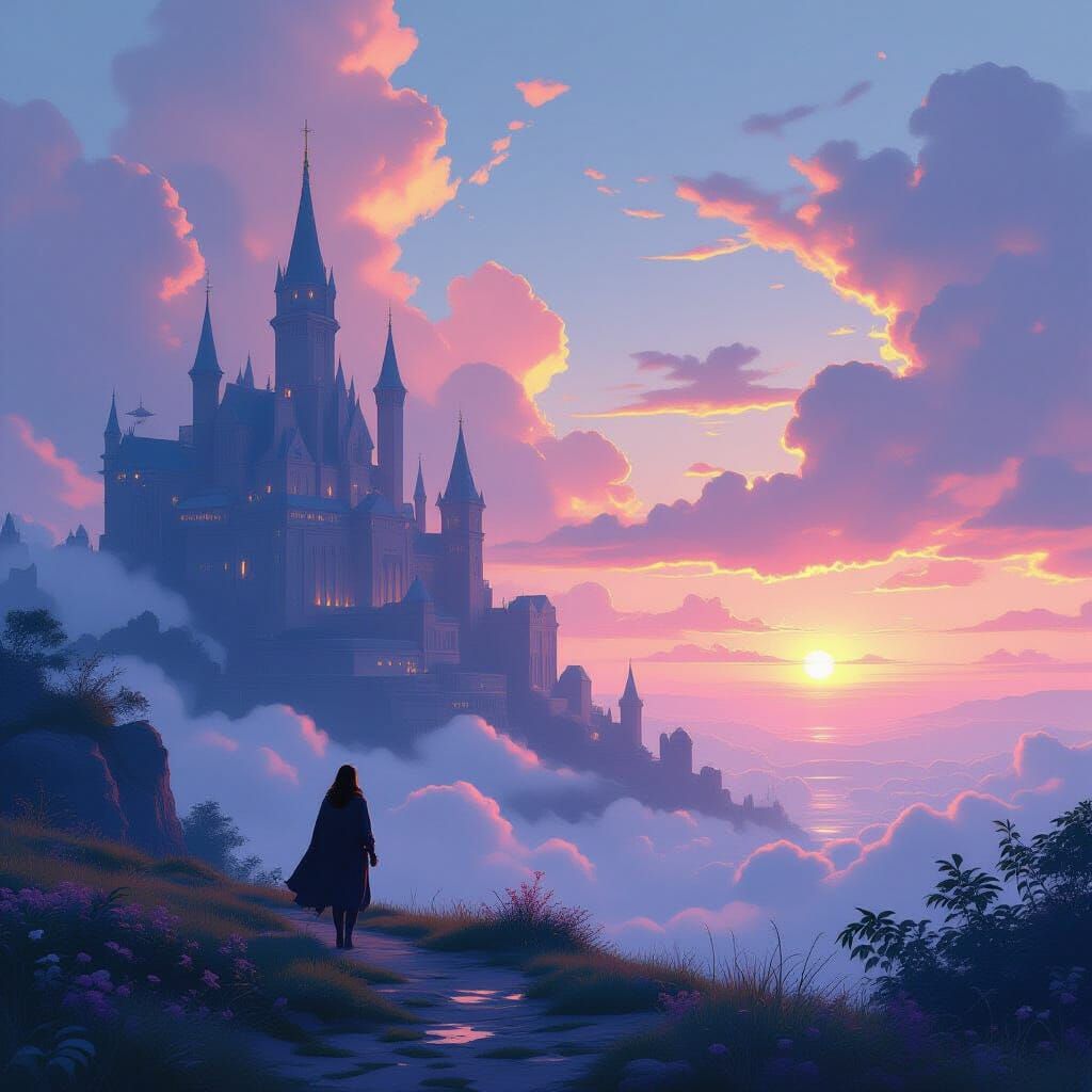 Dreamy Scene in Digital Art Style