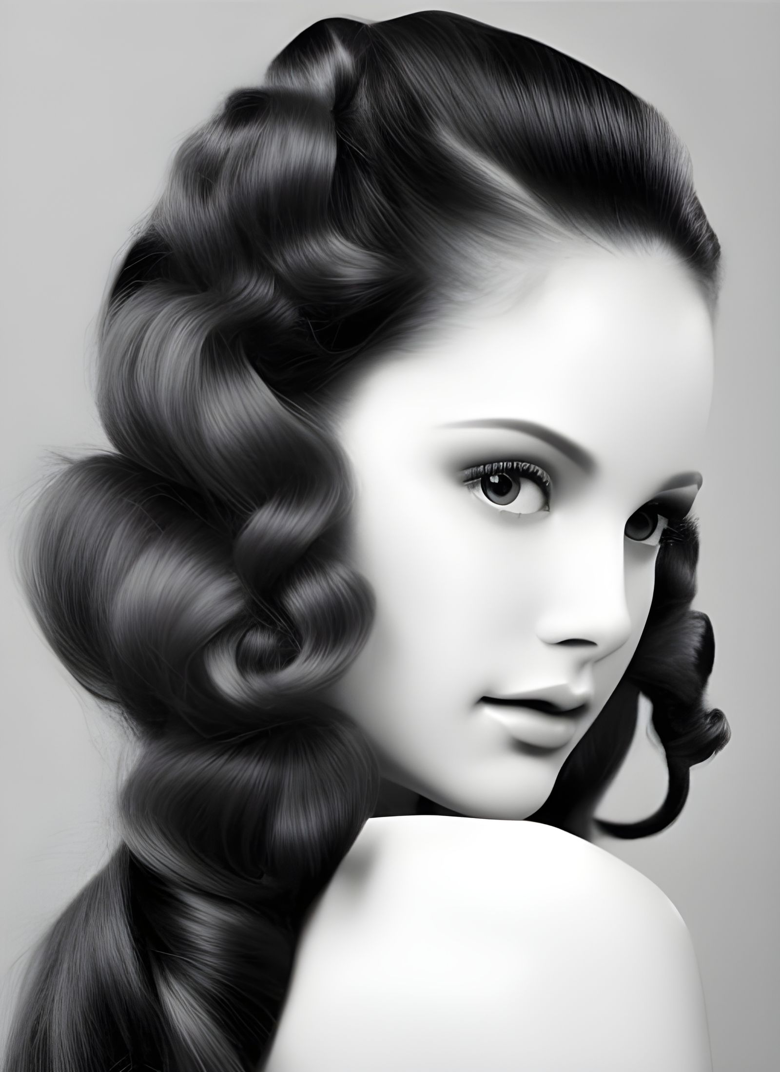 Photorealistic Portrait of Woman in Cafe, Masterpiece