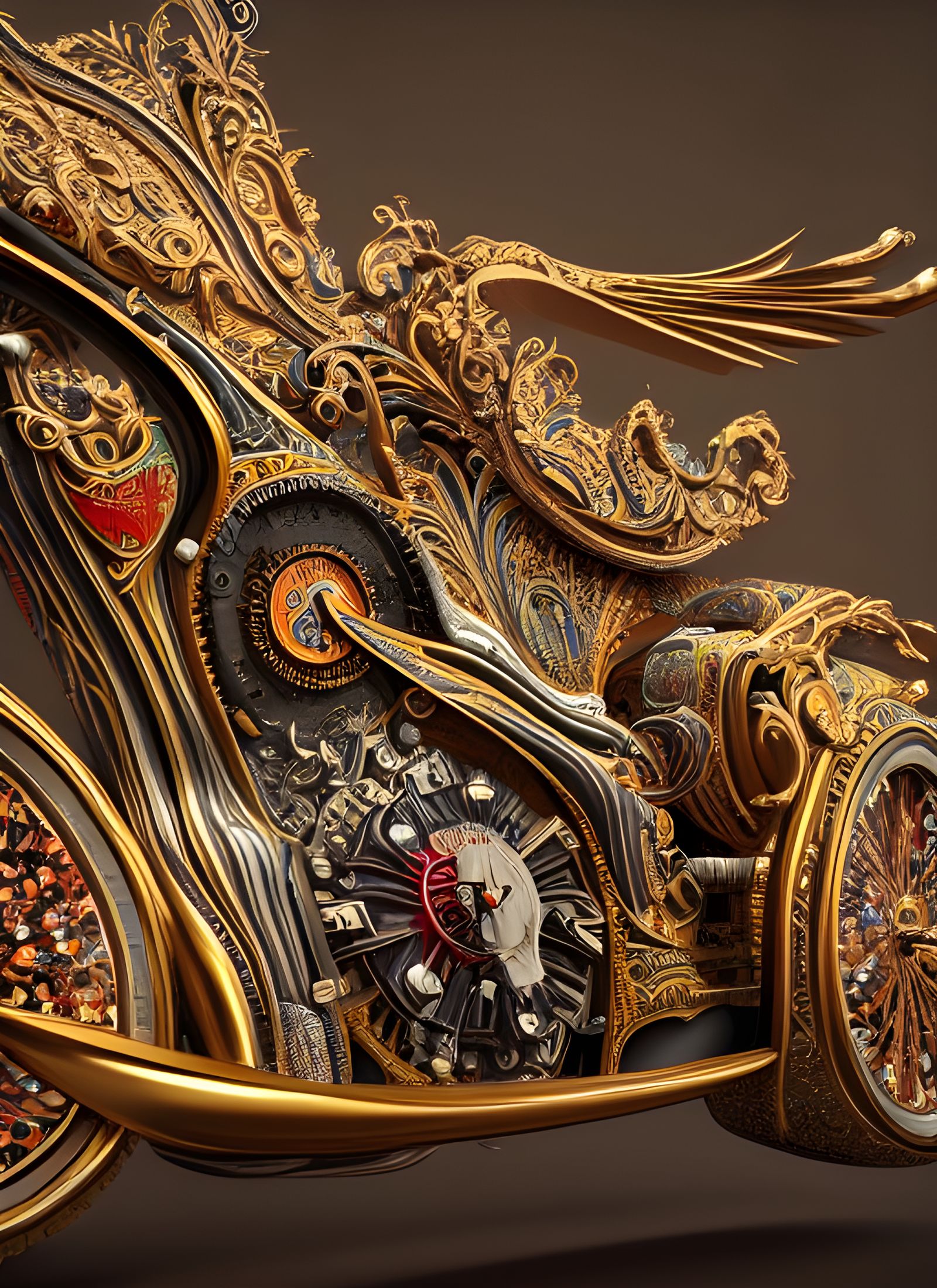 Surreal Race Car in Hyperrealistic Digital Art