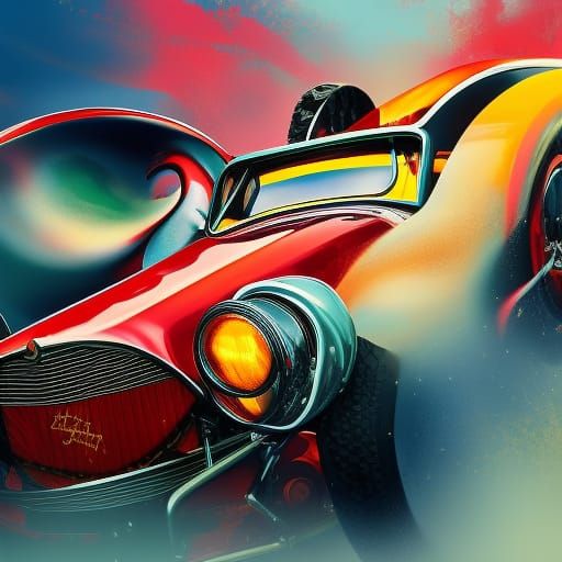 Hyperrealistic Chitty Bang Bang Concept Art