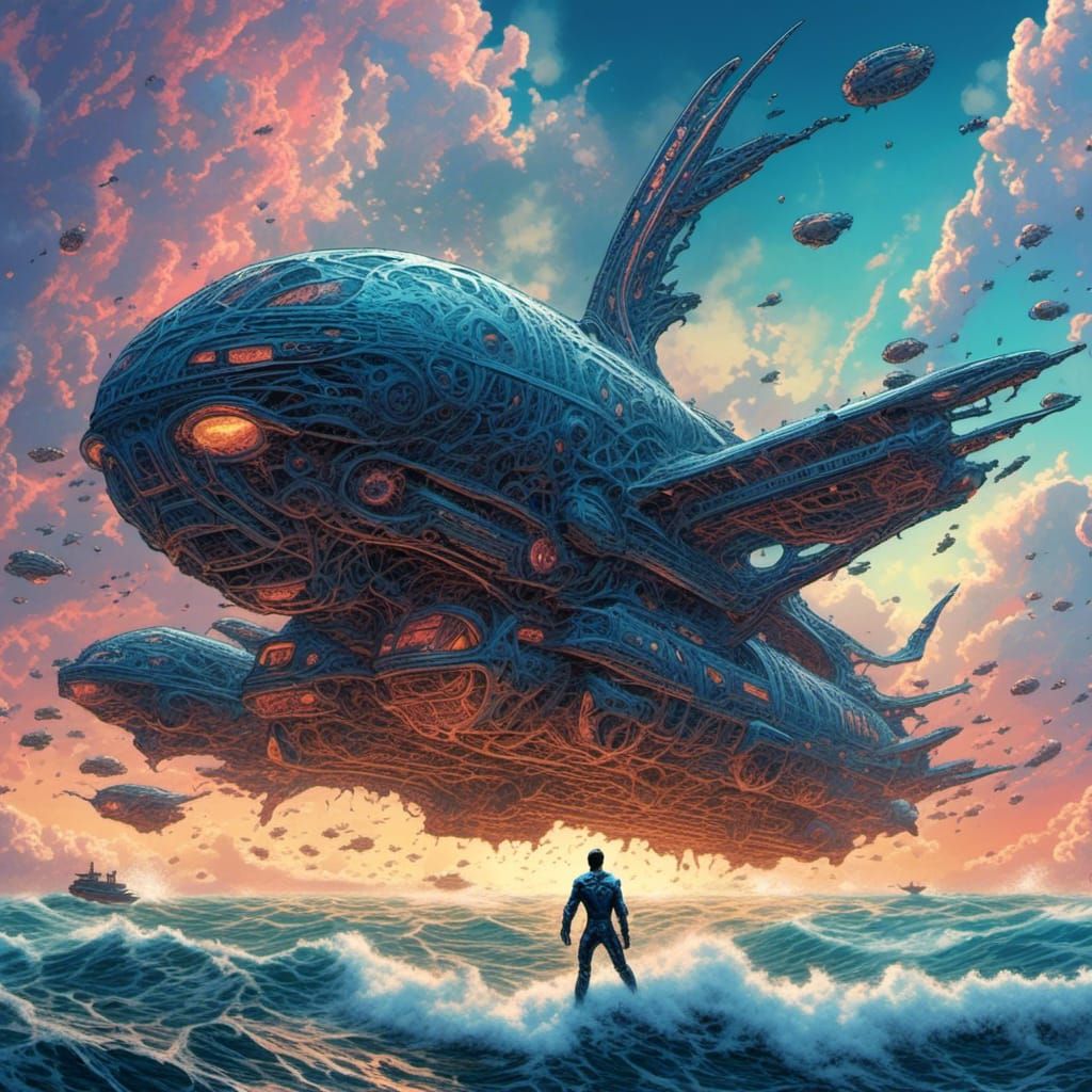 Superman Saves Jet in Dynamic Comic Art