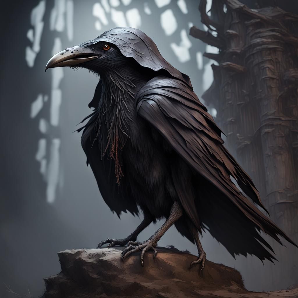 Dark Fantasy Kenku Concept Art in 8K Resolution