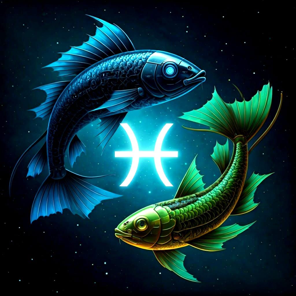 Cybernetic Pisces Symbol