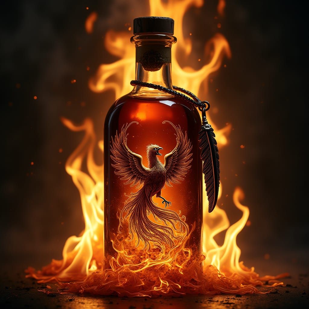 Phoenix Rises from Ashes in Dramatic Baroque Style