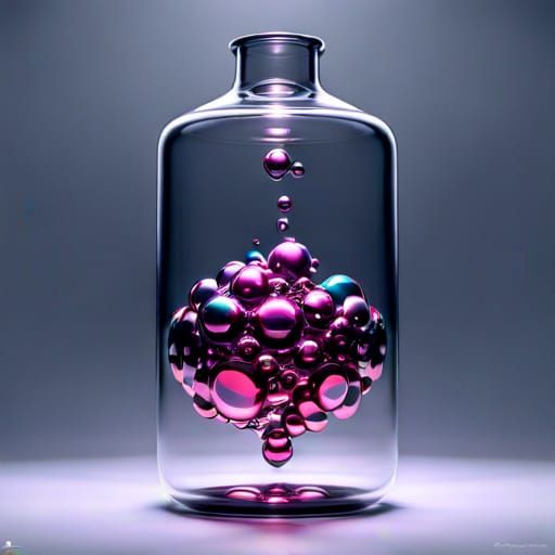 Bubble Cluster in a Bottle