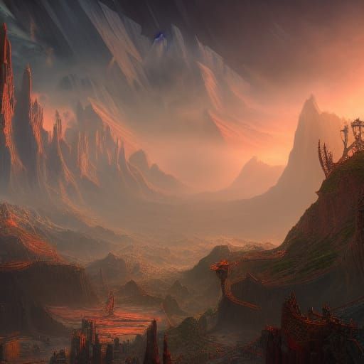 Among Us Impostor in Detailed Matte Painting