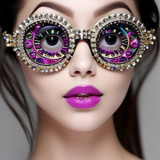 Goddess with Jeweled Eyeglasses