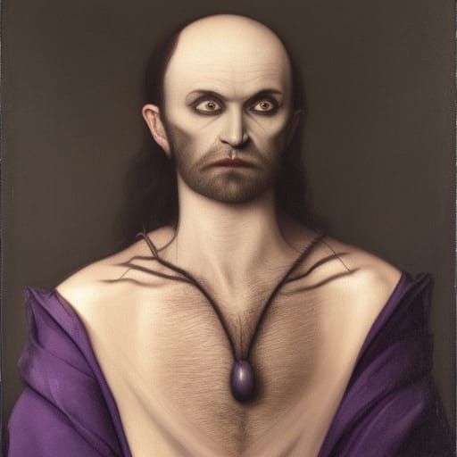 Noble Vampire Lord in Dark Gothic Style