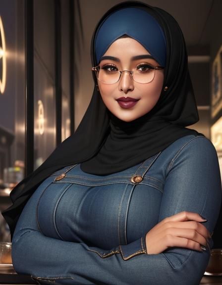 Egyptian Woman Portrait in Hijab: Ultrarealistic 8k