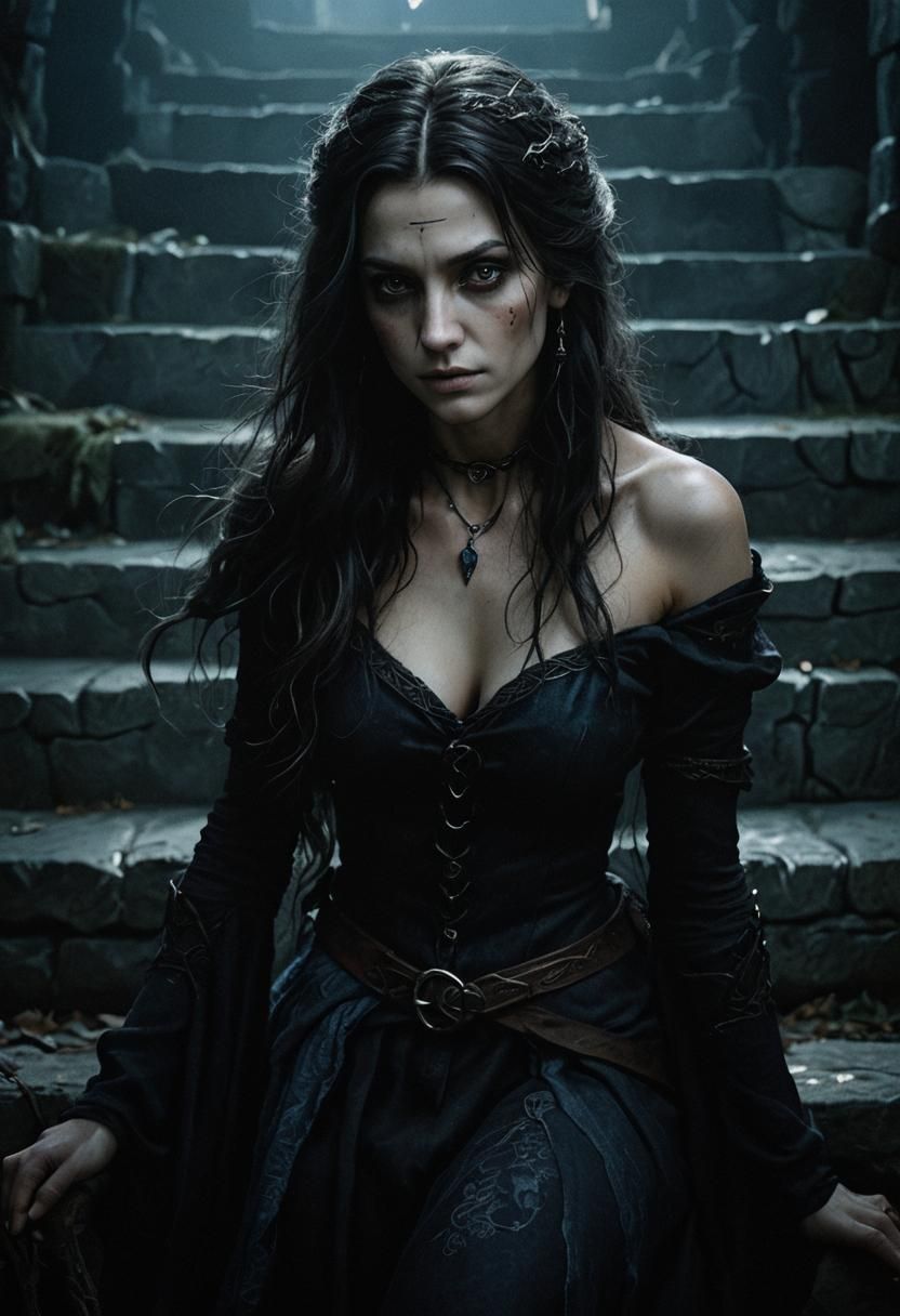 Mysterious Middle Earth Witch Portrait in Photorealism