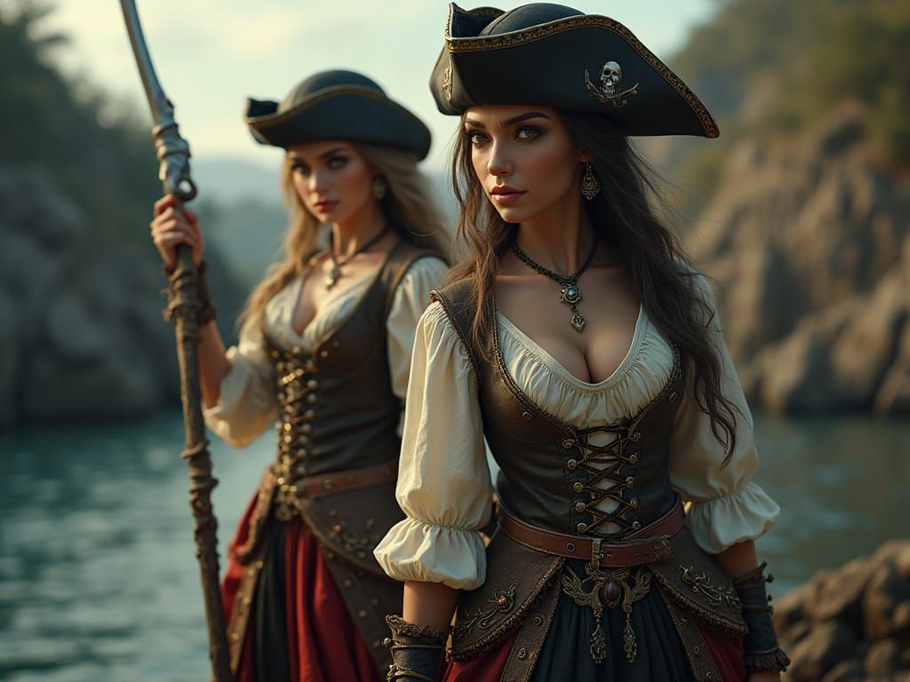 Pirate Women Rendered in Unreal Engine