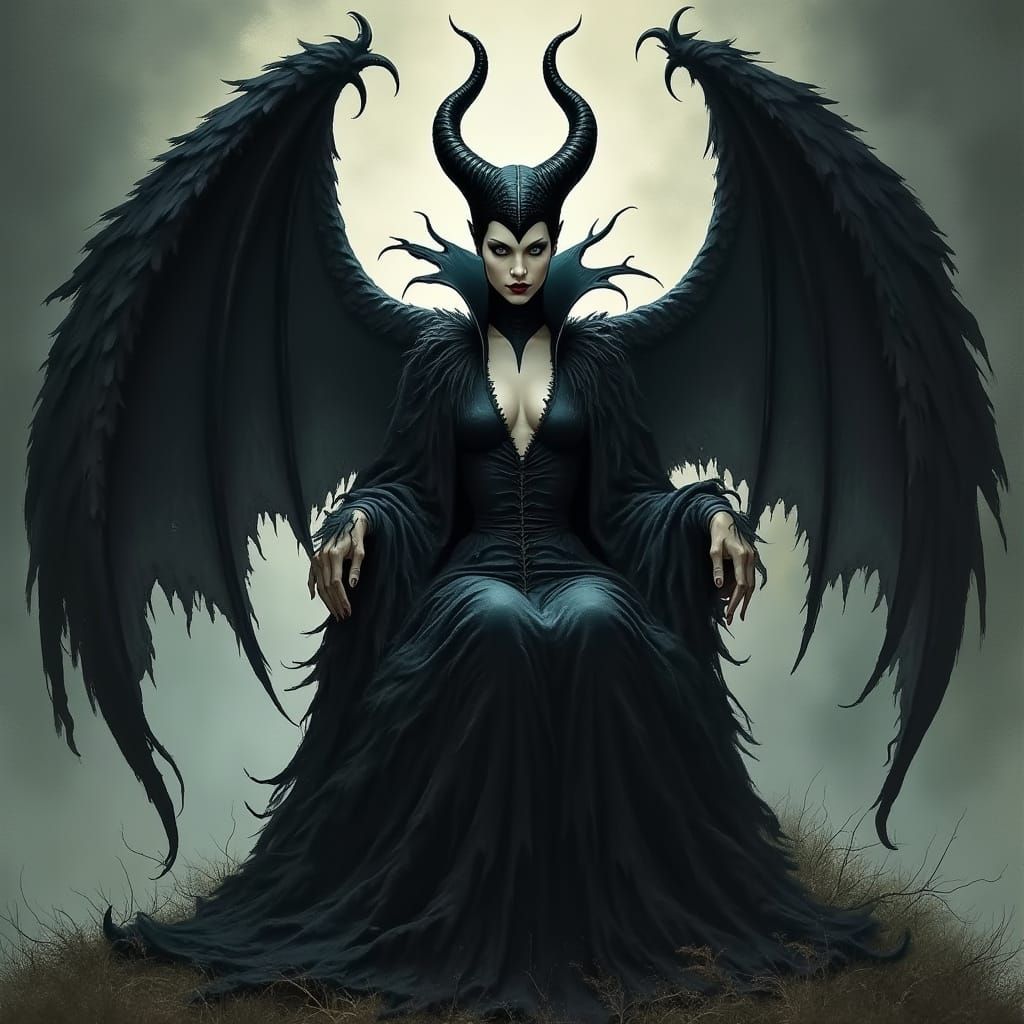 Dark Goddess of Malevolent Beauty