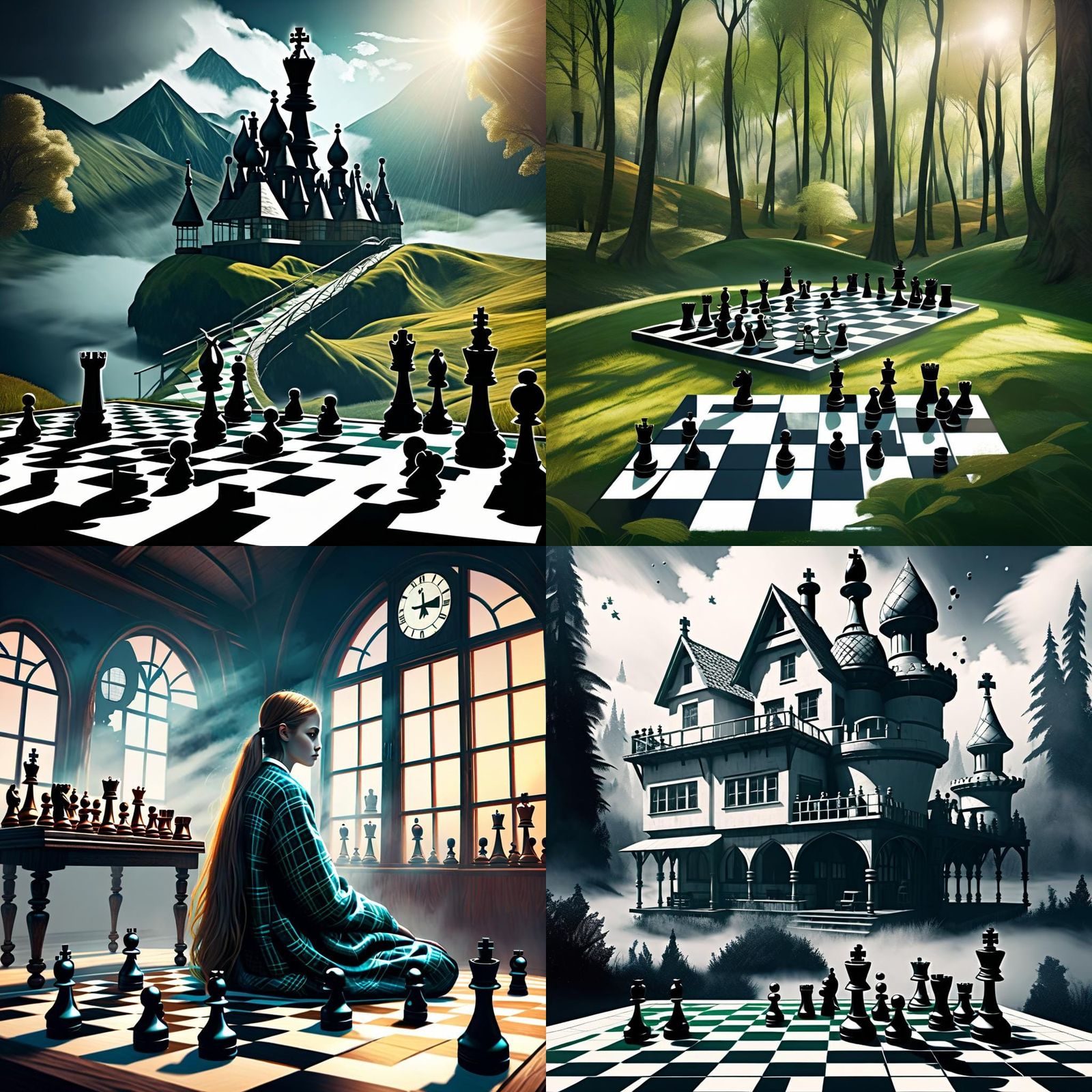 Surreal Chess Dreamscape