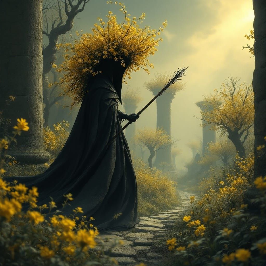 Witch in Cherry Blossom City, Gothic Style