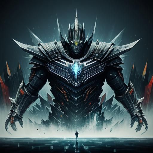 Dark Fantasy Art Deco in CyberTech Style