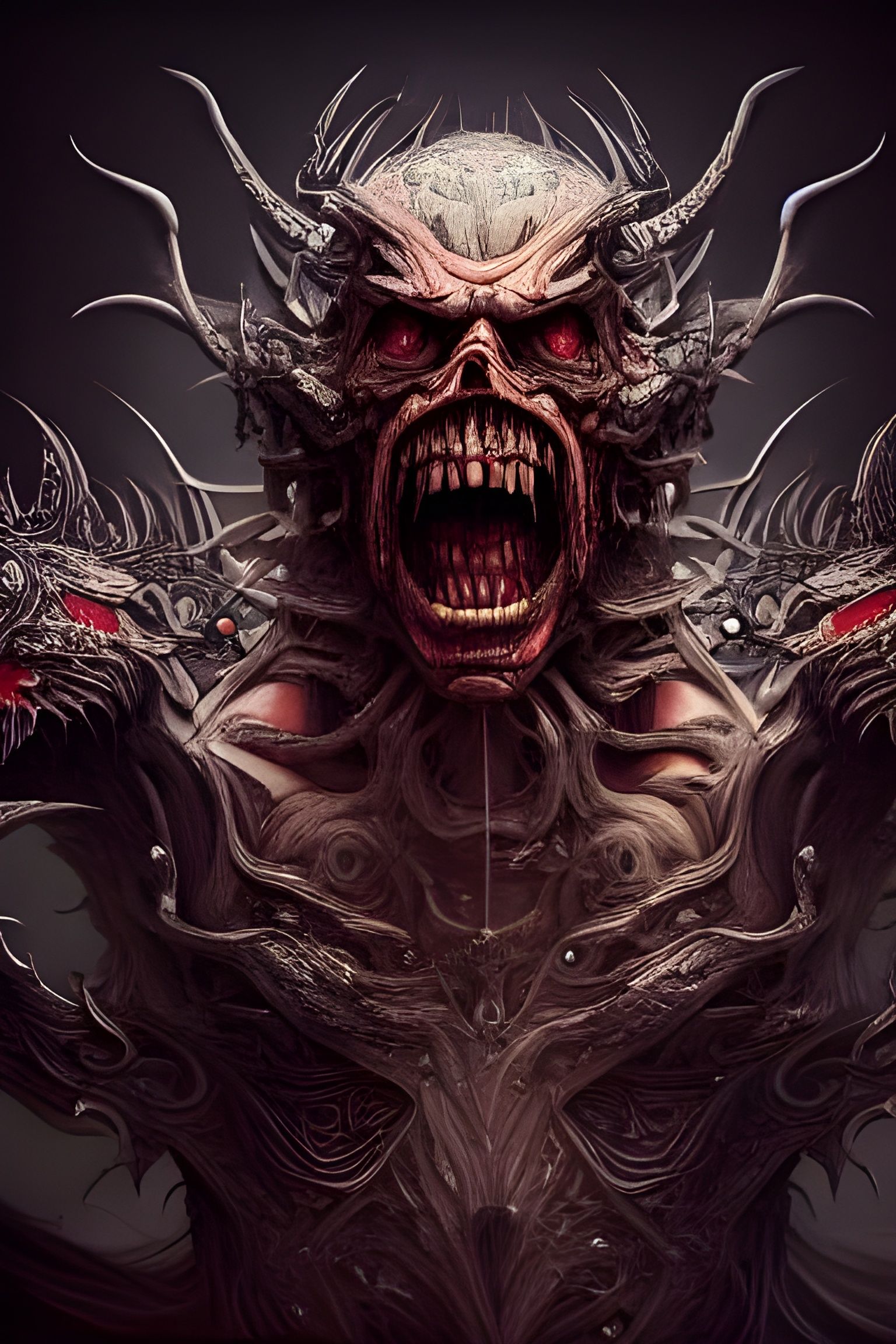 Detailed CGI of Evil Creations in Fantasy Art