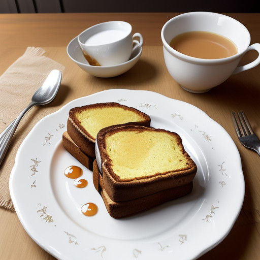 Golden Morning French Toast Still Life