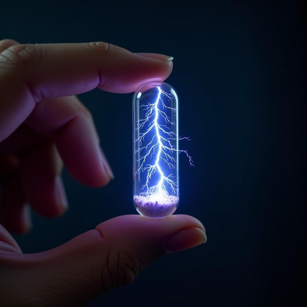 Miniature Storm in Capsule: A Tense, Mysterious Scene