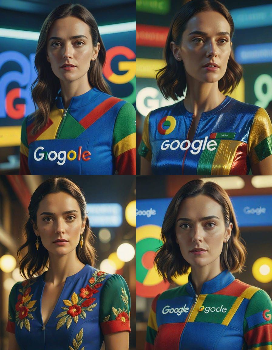 Google Ads Campaign Personified as Tempting Woman