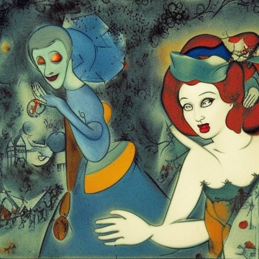Cinderella and Snow White Laugh in Horror Fairytale