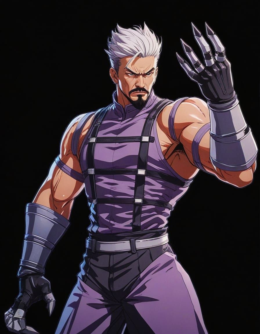 Anime Style Portrait of Krizalid in Intense Stare