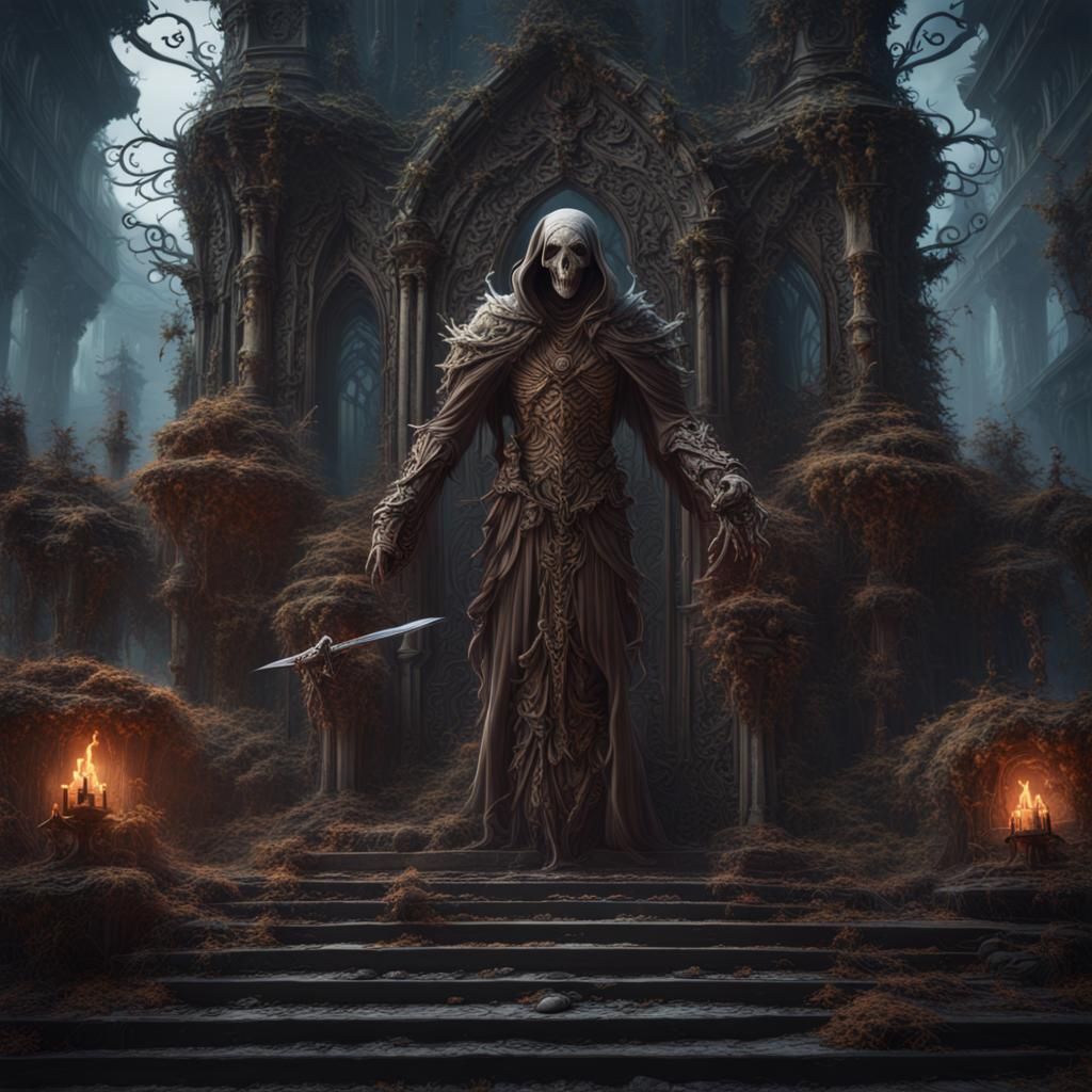 Detailed Death Ghost Matte Painting