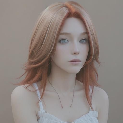 Vibrant Red Hair with Natural Highlights